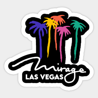 The Mirage Rainbow Palms Sticker